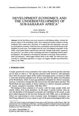  Development and Underdevelopment: A Study of Economic Structures and Societies - Unveiling the Paradoxical Dance Between Progress and Stagnation